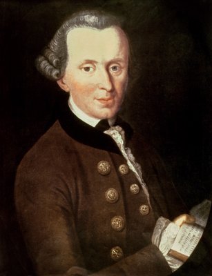 Retrato de Emmanuel Kant, 1768 de Johann Gottlieb Becker